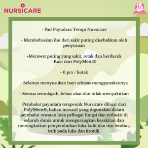 Pad Payudara Terapi Nursicare ( 1 Keping Sahaja )